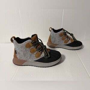 RIHERO leather suede hiking ankle booties women size 8